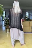 Made in Italy Fisherman Layering Knit Black